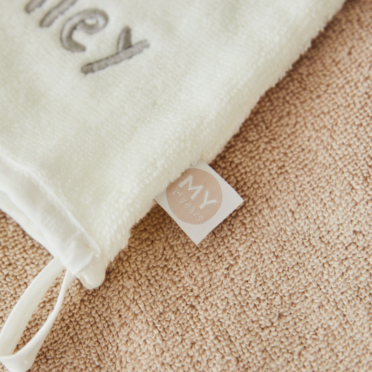 Personalised Ivory Bath Mitt