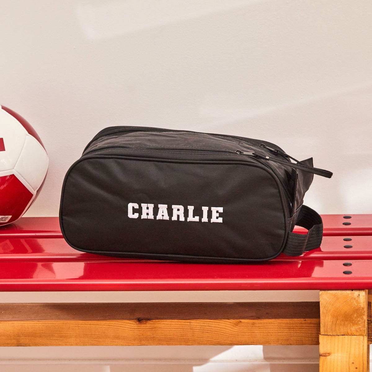 Personalised Black Boot Bag