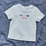 Personalised Blue Transport T-Shirt