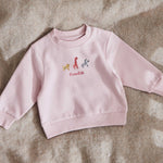 Personalised Safari Pink Sweatshirt