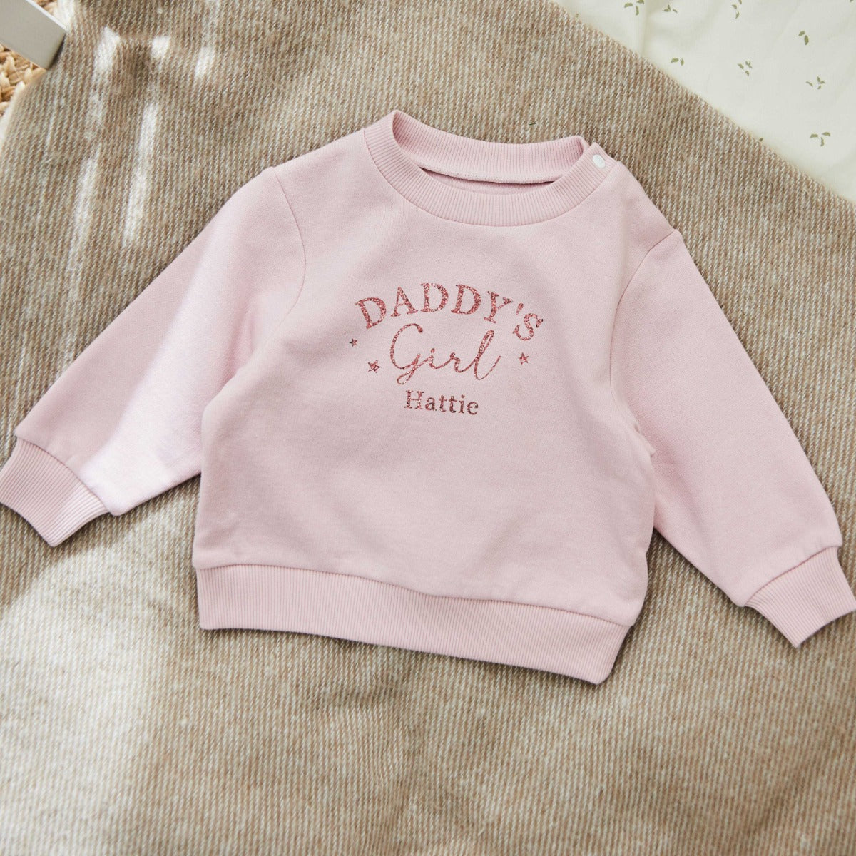 Personalised Daddy’s Girl Pink Sweatshirt