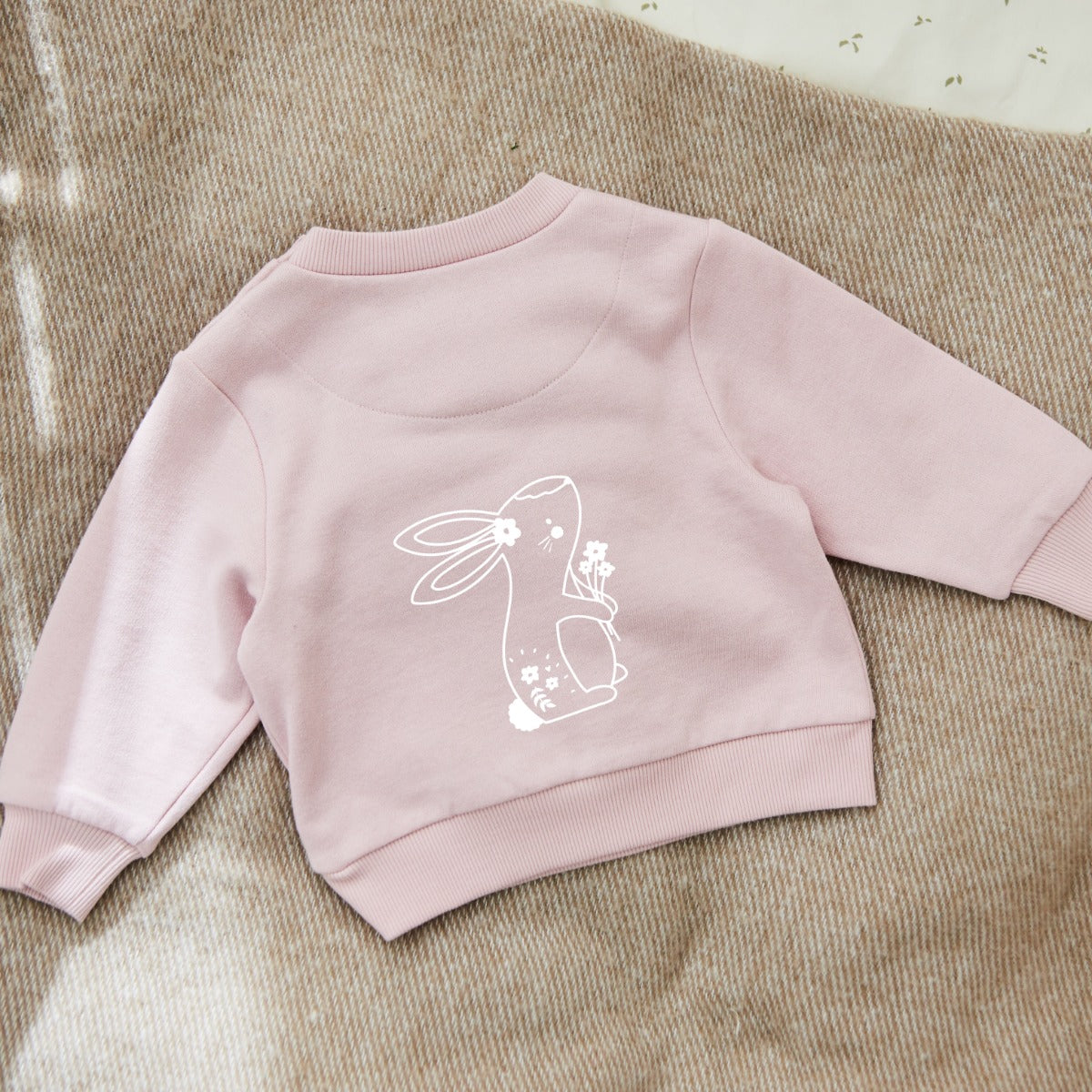 Personalised Pink Bunny Sweatshirt