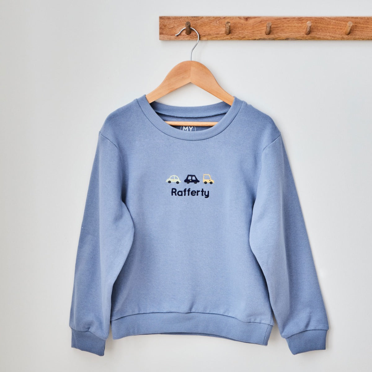 Personalised Car Design Blue Sweatshirt