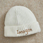 Personalised Ecru Beanie