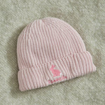 Personalised Bunny Design Pink Beanie