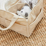 Personalised Cream Nappy Caddy