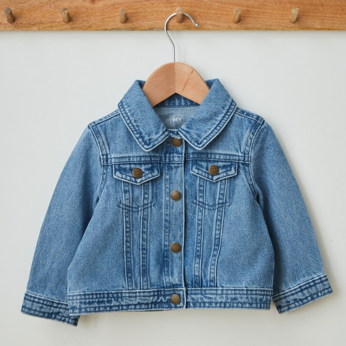 Personalised Rainbow Denim Jacket