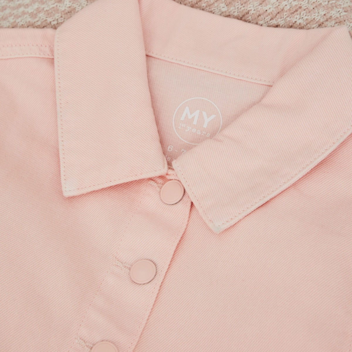 Personalised Bumblebee Pink Denim Jacket