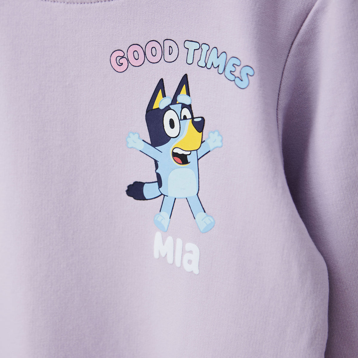 Name It Personalised Bluey Lilac Sweatshirt