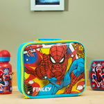 Personalised Spiderman Arachnid Grid Rectangular Insulated Lunch Bag