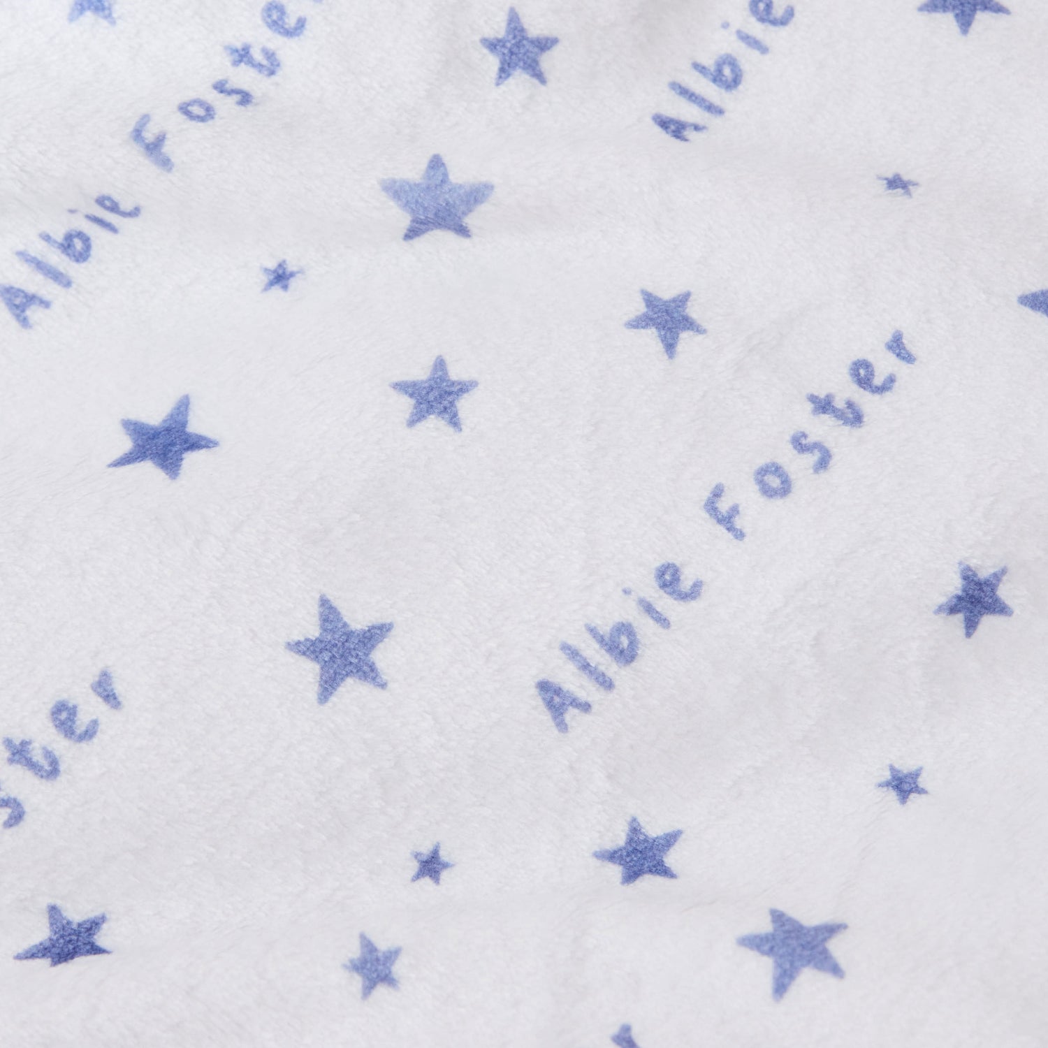 Personalised Blue Star Fleece Blanket