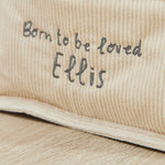 Personalised Born To Be Loved Animal Nappy Caddy 