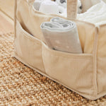 Personalised Ecru Born To Be Loved Nappy Caddy 