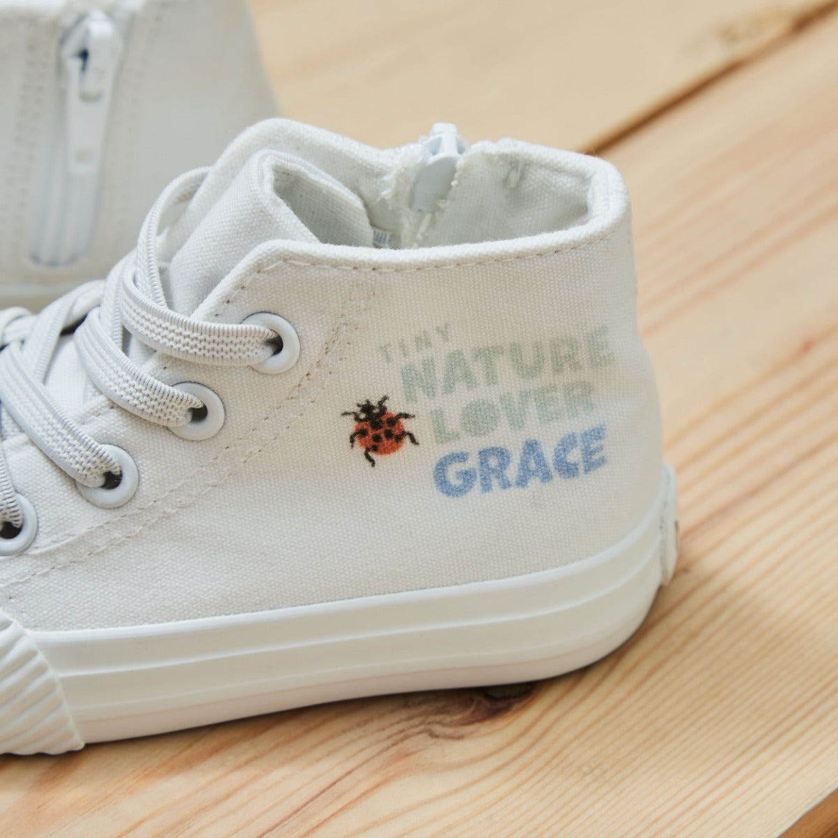 Personalised Natural History Museum™ Nature Lover High Top Trainers 