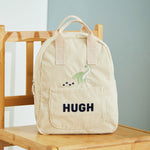 Personalised Natural History Museum™ Dinosaur Ecru Cord Mini Backpack