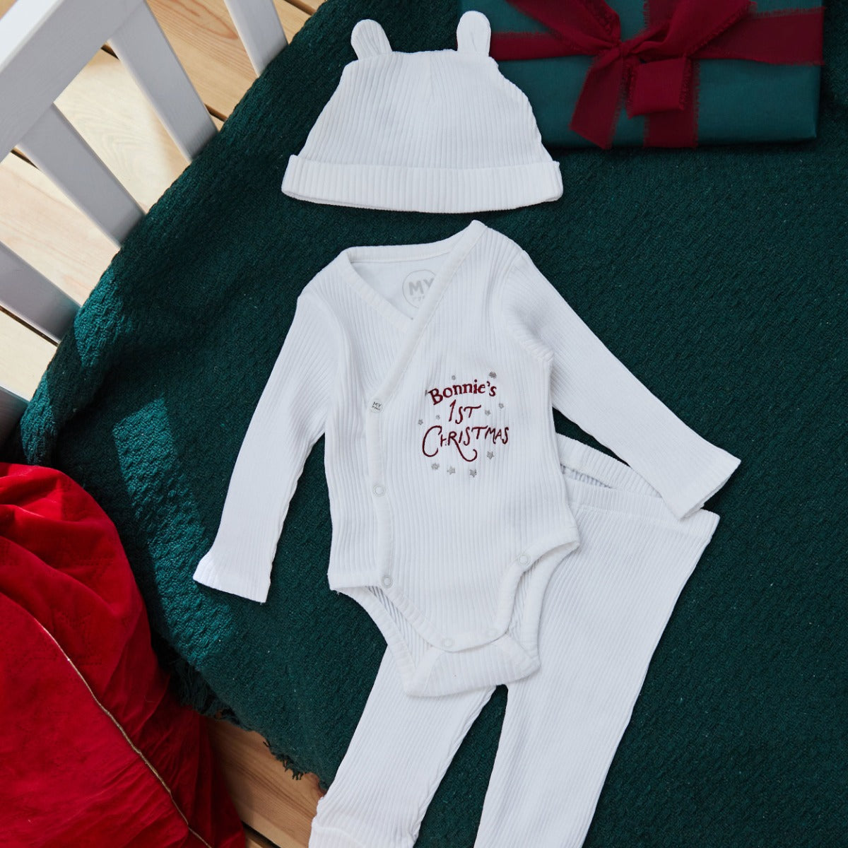 Personalised 1st Christmas Home From Hospital Set
