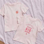 Personalised Best Big Sister Pink T-Shirt
