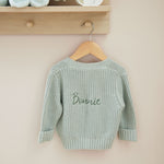 Personalised Sage Cardigan