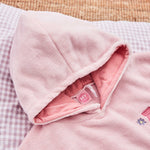 Personalised Initial Pink Fleece Oversized Hoodie