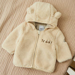 Personalised Beige Teddy Jacket by Name It