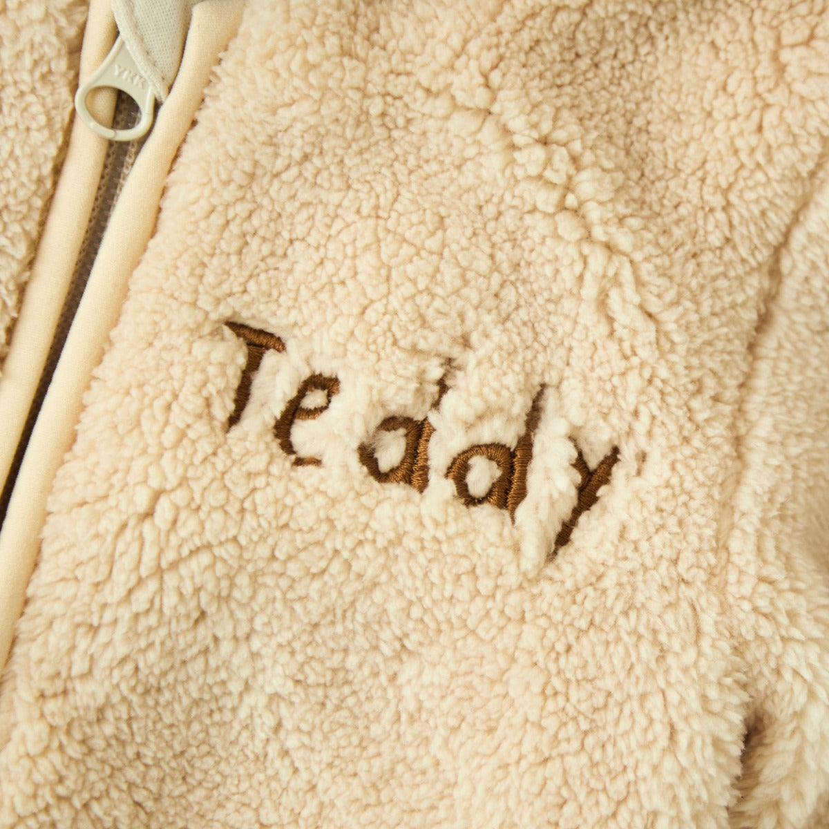 Personalised Beige Teddy Jacket by Name It