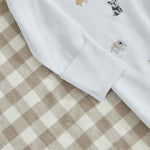 Personalised Born To Be Loved Organic Cotton Sleepsuit