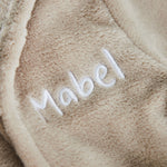 Personalised Oatmeal Fleece Robe With Ears