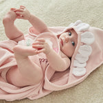 Personalised Flower Hooded Towel