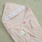 Personalised Flower Hooded Towel