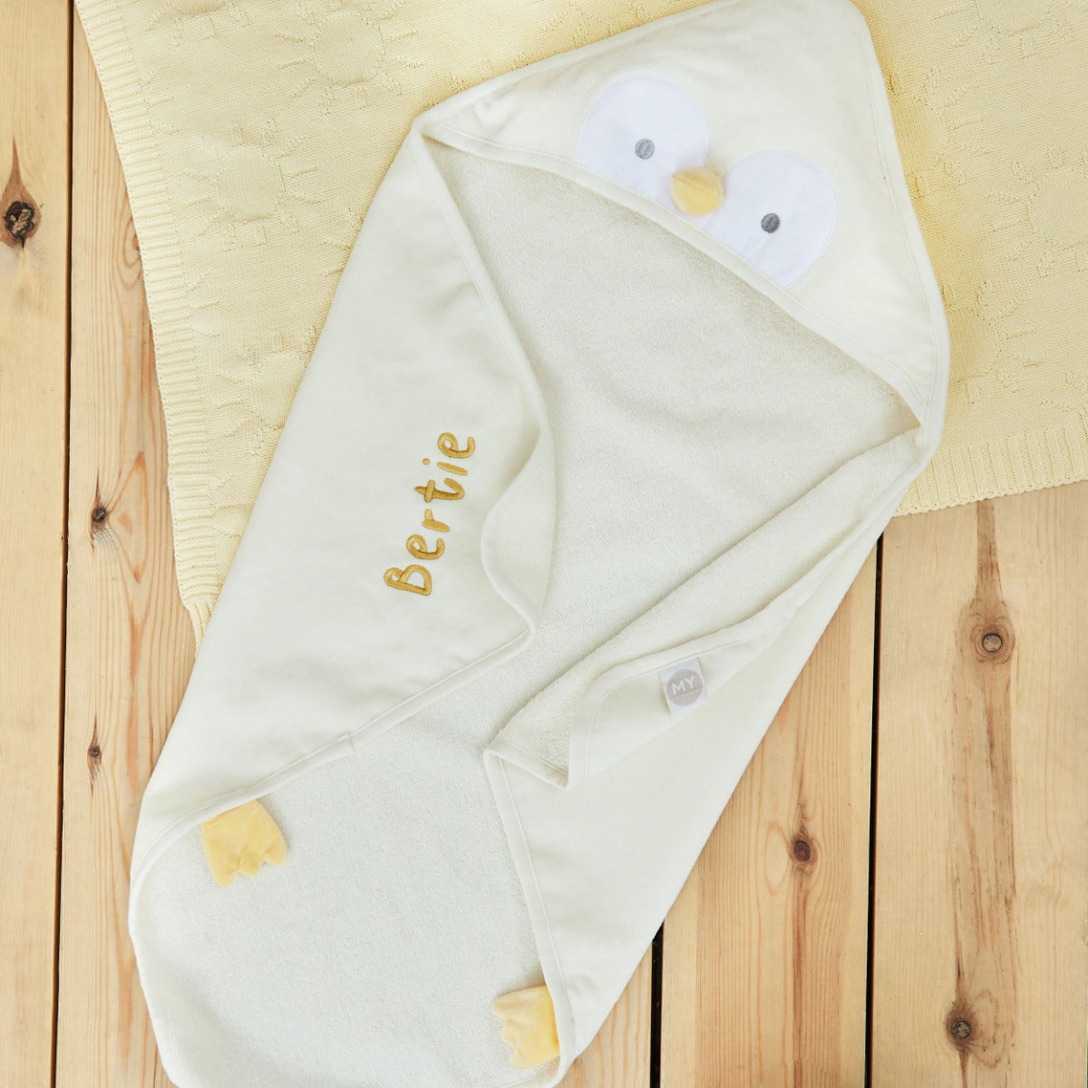 Personalised Chick Hooded Towel