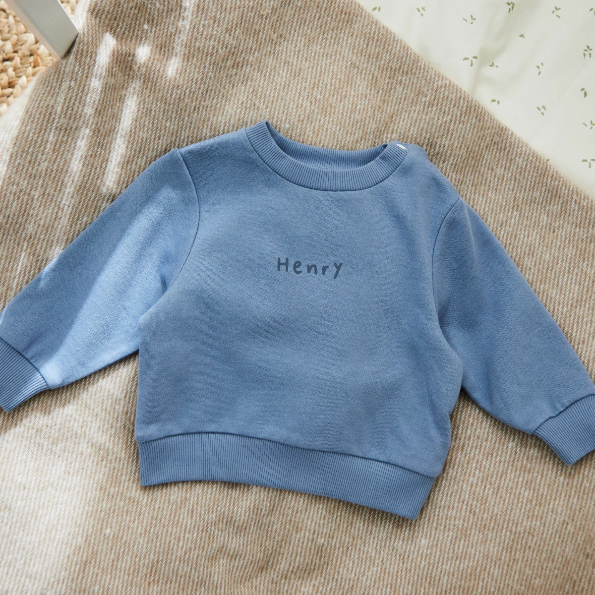 Personalised Blue Sweatshirt