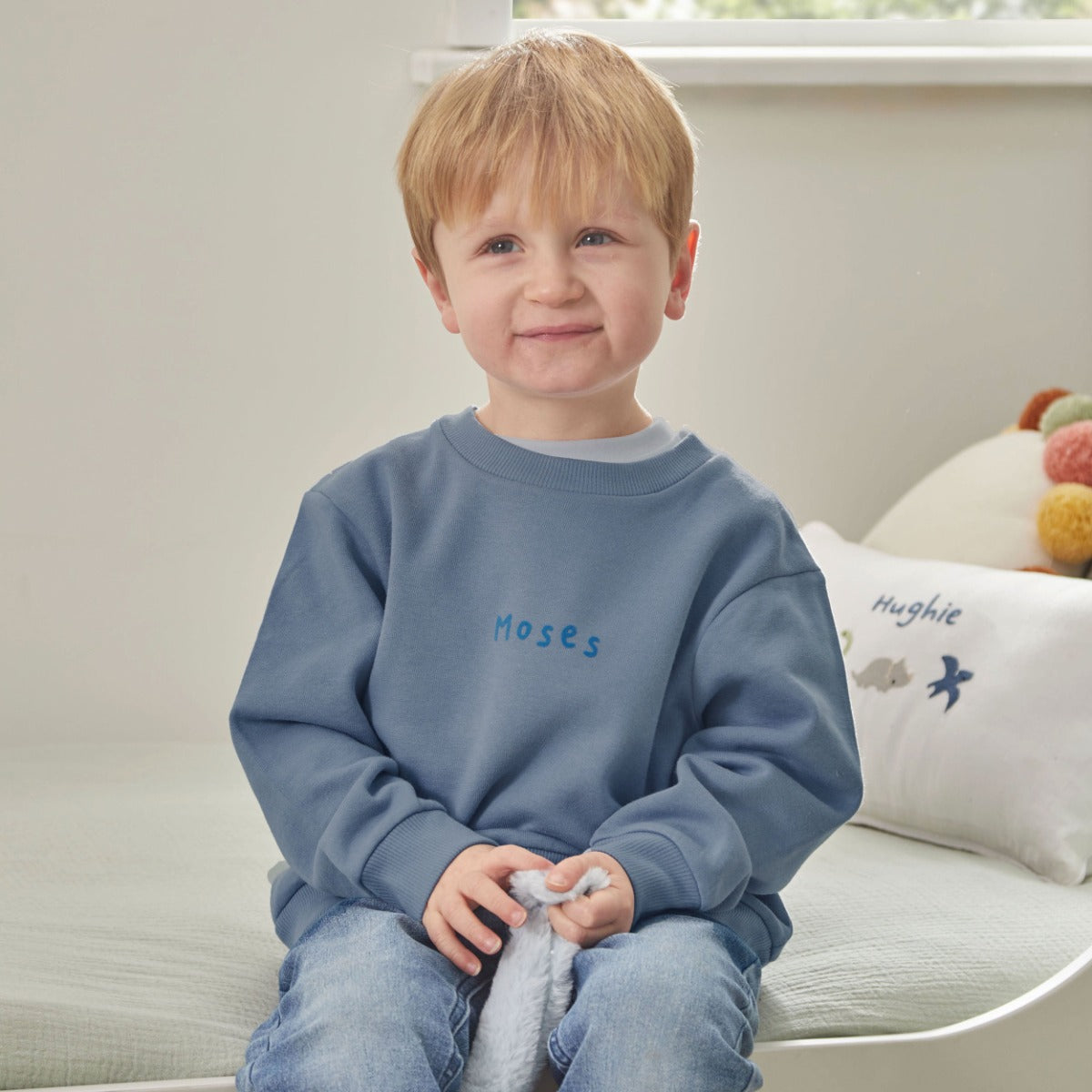 Personalised Blue Sweatshirt