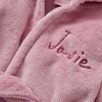 Personalised Raspberry Ripple Fleece Robe
