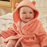 Personalised Peach Sorbet Fleece Robe