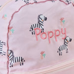 Personalised Foldaway Pink Really Wild Mini Backpack 