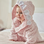 Personalised Flower Fleece Robe 