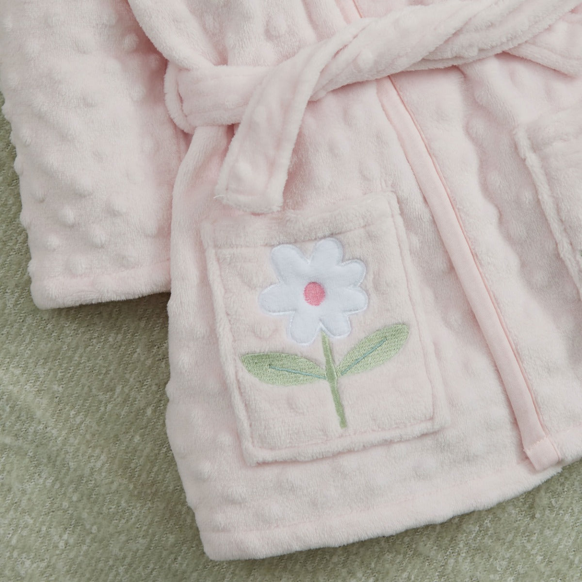 Personalised Flower Fleece Robe 
