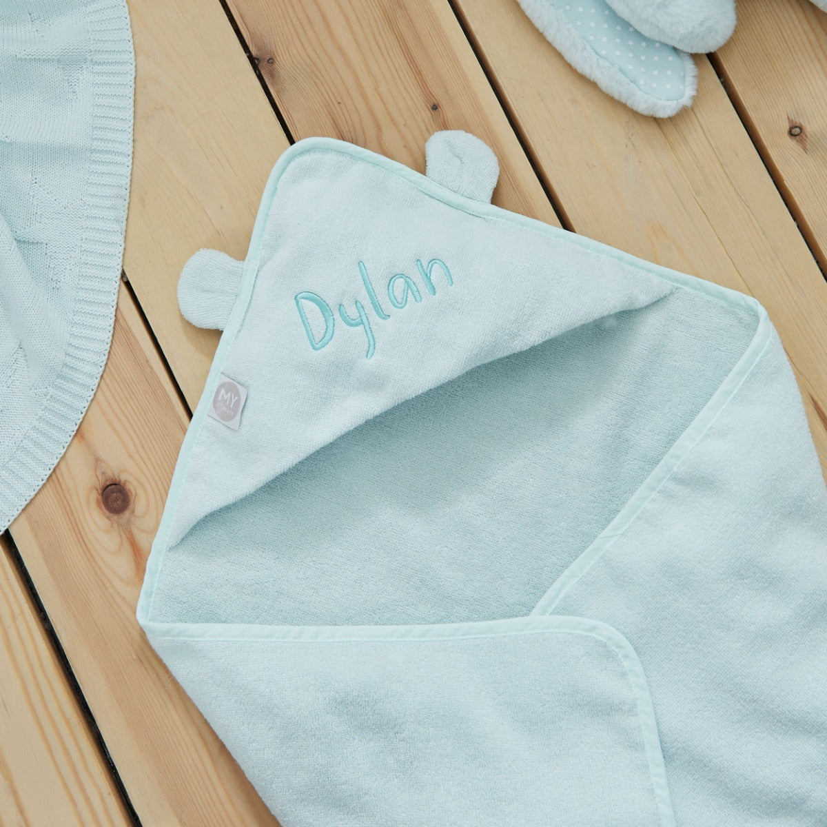 Personalised Mint Choc Chip Hooded Towel