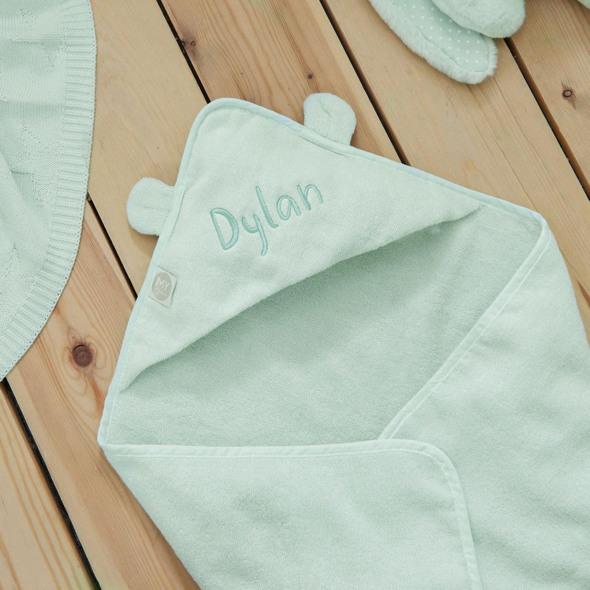 Personalised Mint Choc Chip Hooded Towel