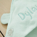 Personalised Mint Choc Chip Hooded Towel