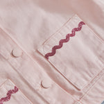 My Kids Personalised Cherry Pink Denim Jacket