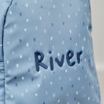 Personalised Tiny Blue Backpack