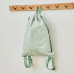 Personalised Sage Spot Drawstring Bag
