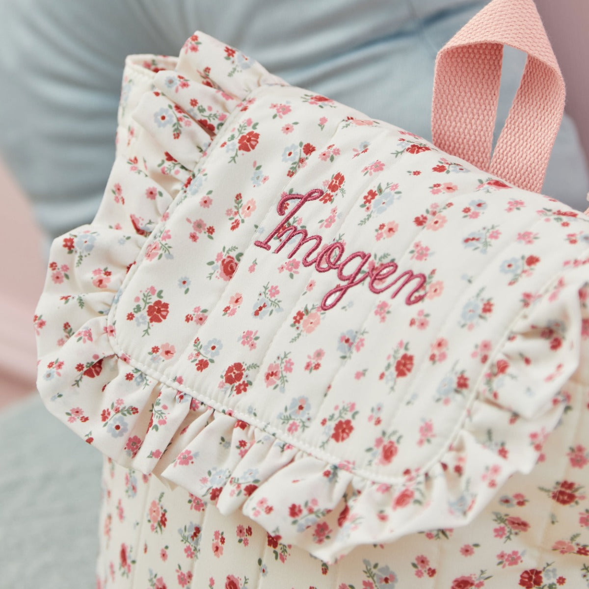 Personalised Heritage Floral Ditsy Mini Backpack