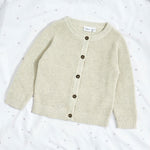 Personalised Daddy's Little Man Oatmeal Cardigan 