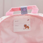 Personalised Pink Floral Safari Grab Handle Mini Backpack 