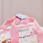Personalised Pink Floral Safari Grab Handle Mini Backpack 