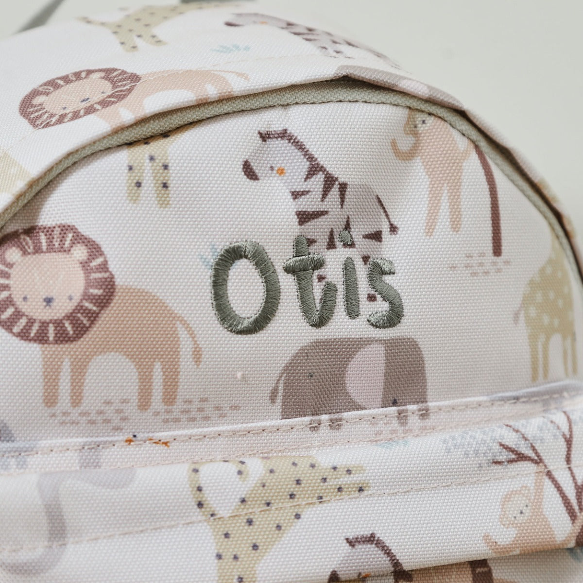 Personalised Neutral Safari Mini Backpack 