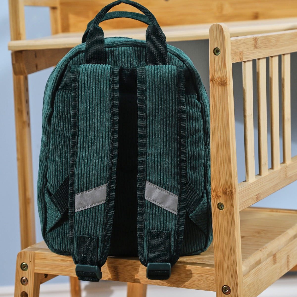 Personalised Mini Forest Green Cord Build-a-Backpack