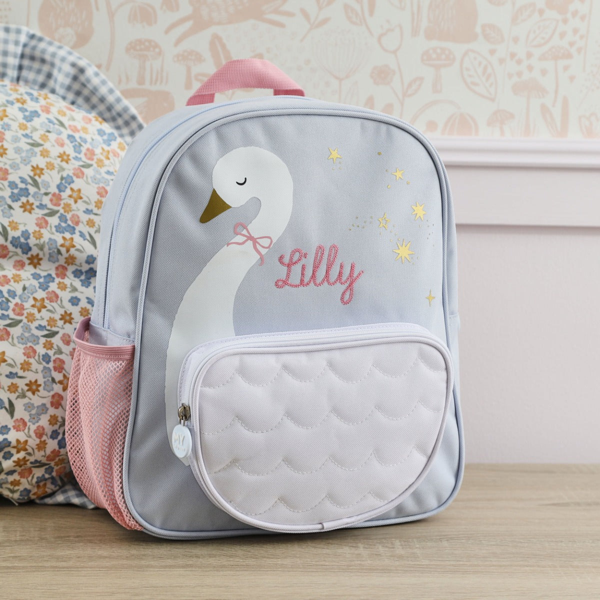 Personalised Swan Medium Backpack